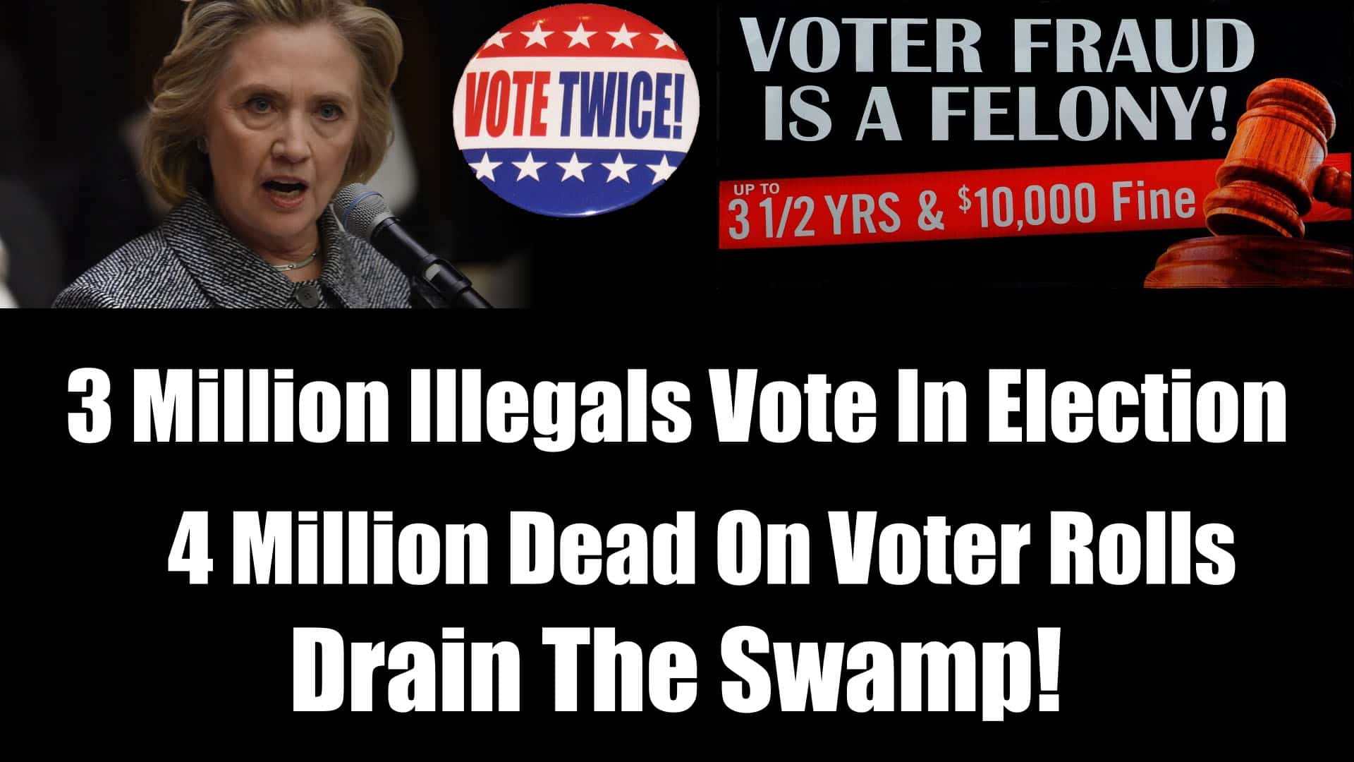 Three Million Illegal Aliens Vote In Presidential Election