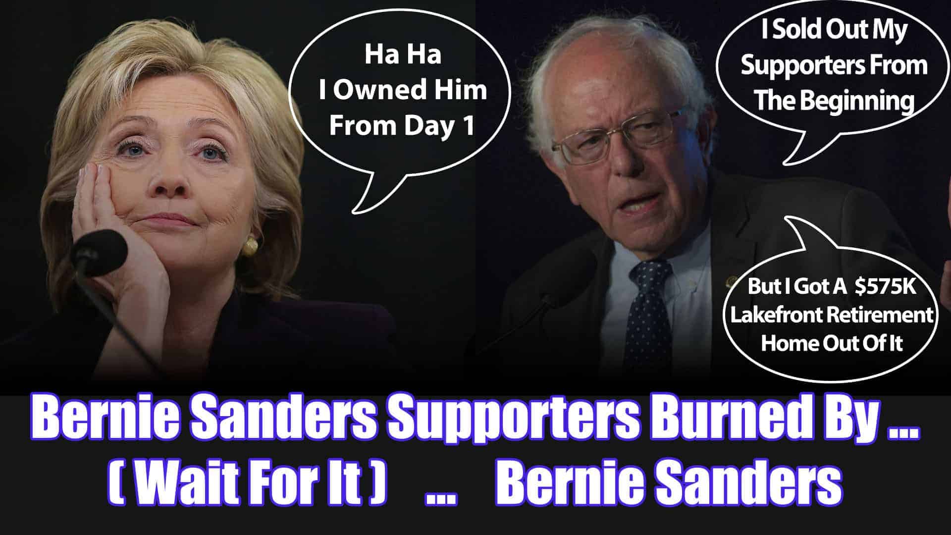 Bernie Sanders Supporters Burned By … Bernie