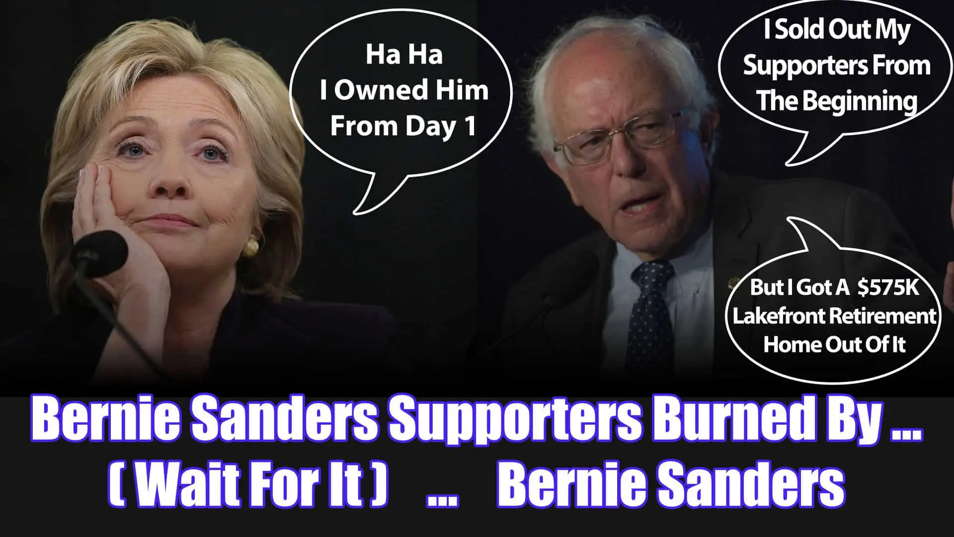 Bernie Sanders Supporters Burned By … Bernie